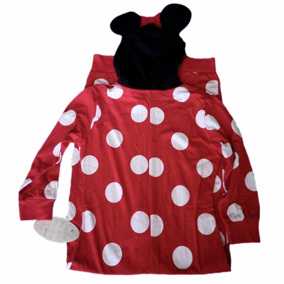 NWT Disneyland Resort Minnie Mouse One Piece Hooded Outfit sz XS 4/5 Girls - Picture 2 of 5